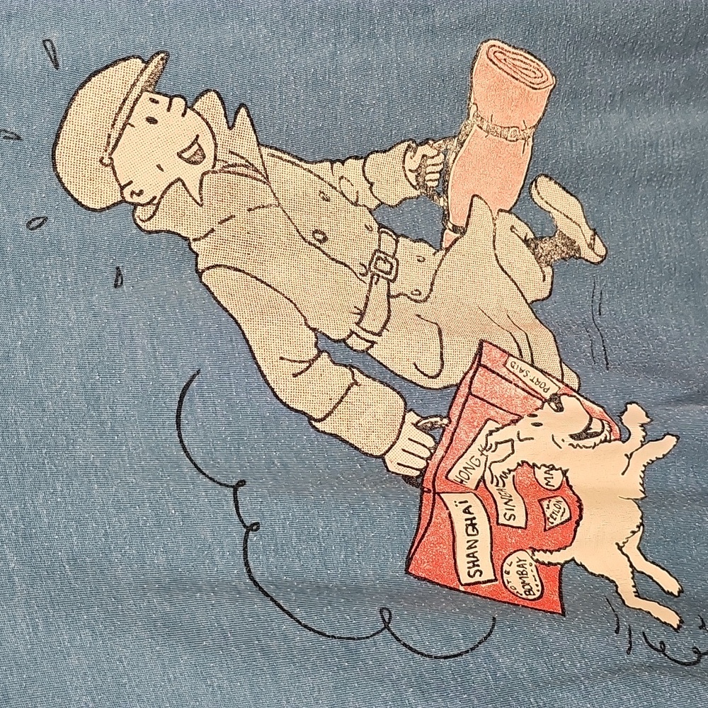 Tintin and Snowy Homecoming Graphic T-Shirt Youth 12 Blue Cartoon Tee Adventure - Picture 4 of 14